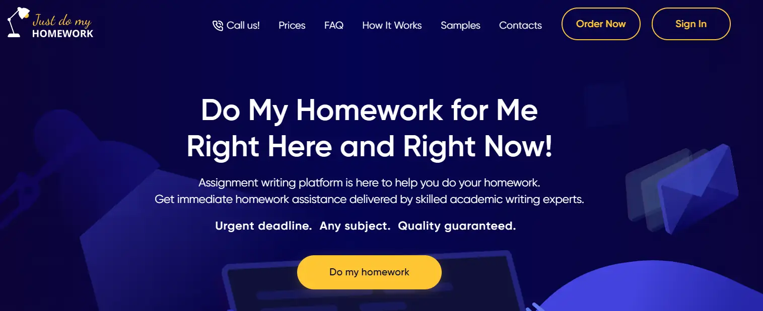 JustDoMyHomework review logo