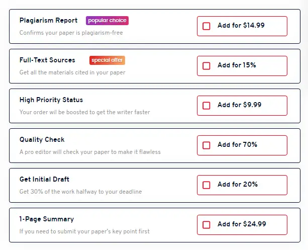 PrivateWriting additional features<