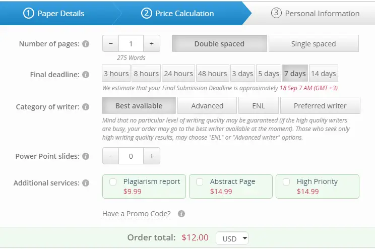 BuyEssayClub order form