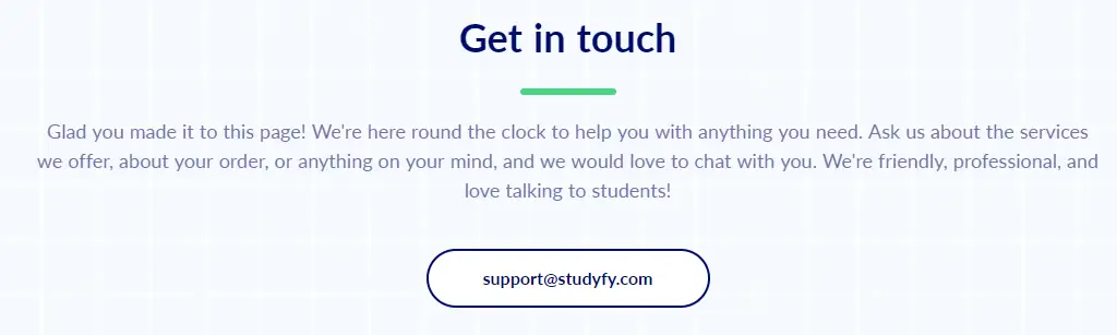 Studyfy Customer Support