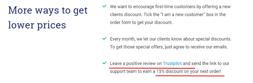 UniPapers: leave feedback and get a 15% discount