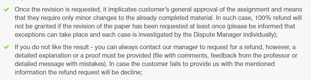 5homework guarantees