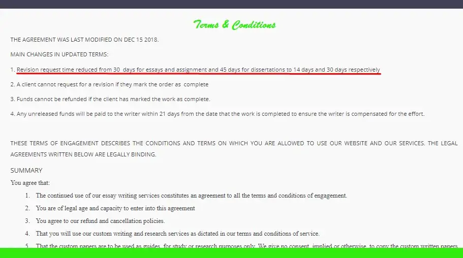 IWiteEssays guarantees