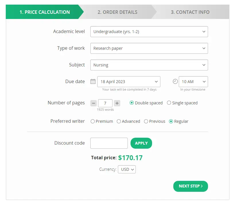 Essayassist order form