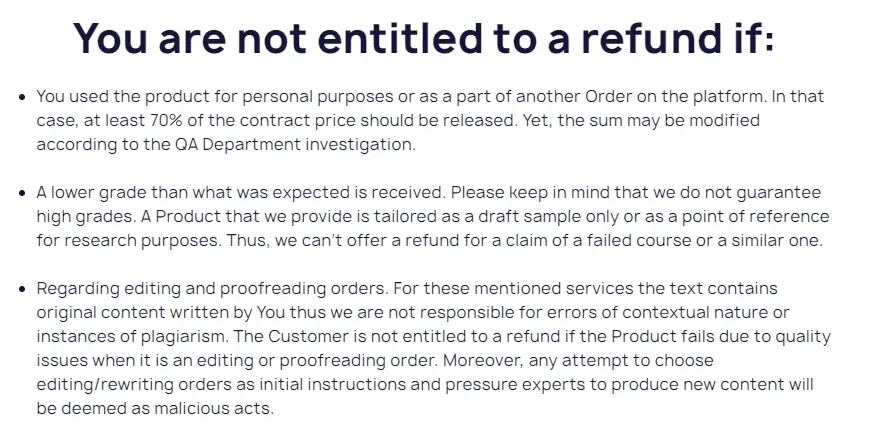 MyPaperHelp refund Policy