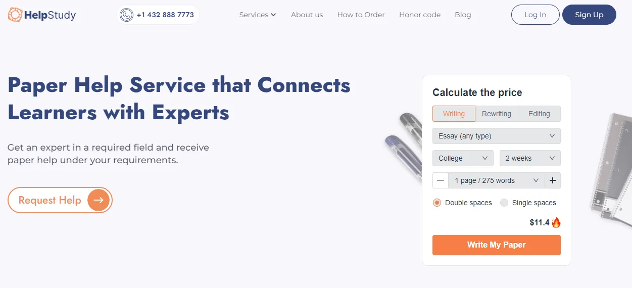 Helpstudy review logo