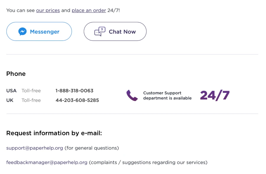 Support and Communication