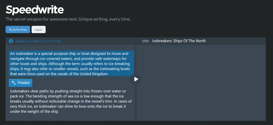 review Speedwrite.ai