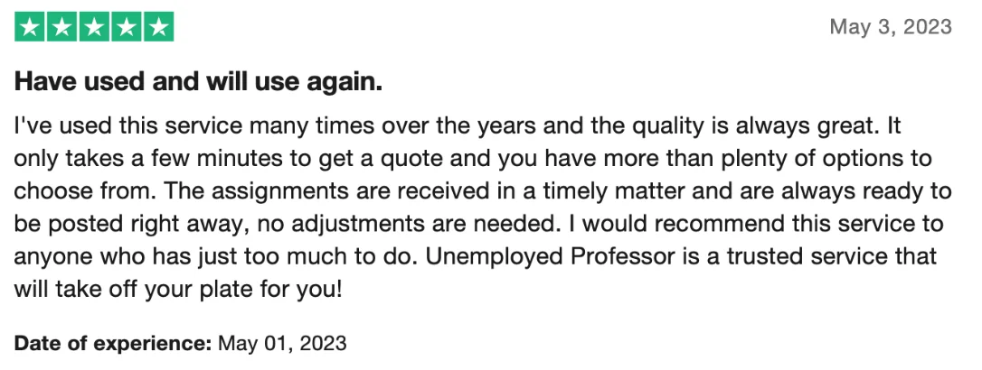 UnemployedProfessors reputation