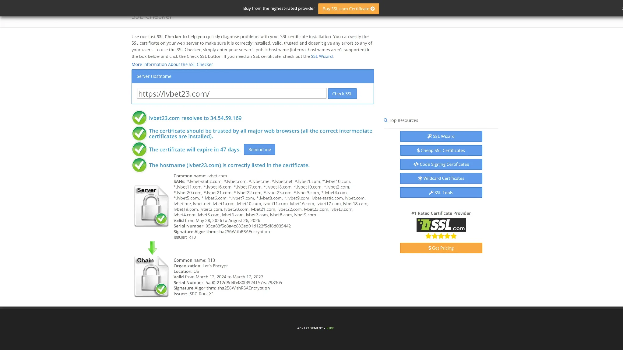 Az LVBet Casino SSL-titkosítása Az LVBet Casino SSL-titkosítása
