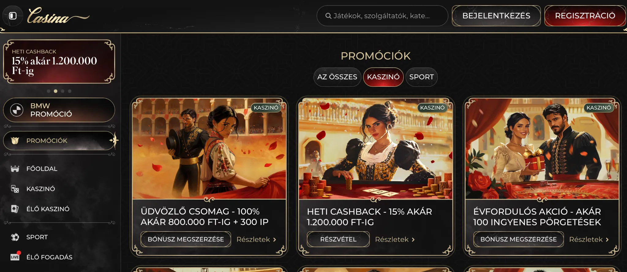 B&oacute;nuszok &eacute;s Prom&oacute;ci&oacute;k
