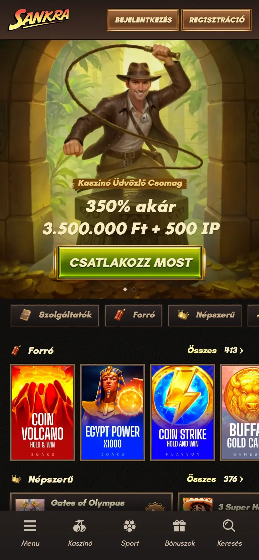 A Sankra Casino mobil verzi&oacute;ja