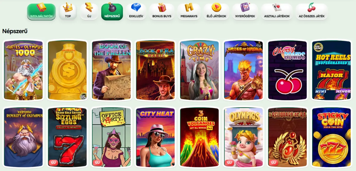 Casinolo – Játékkínálat 