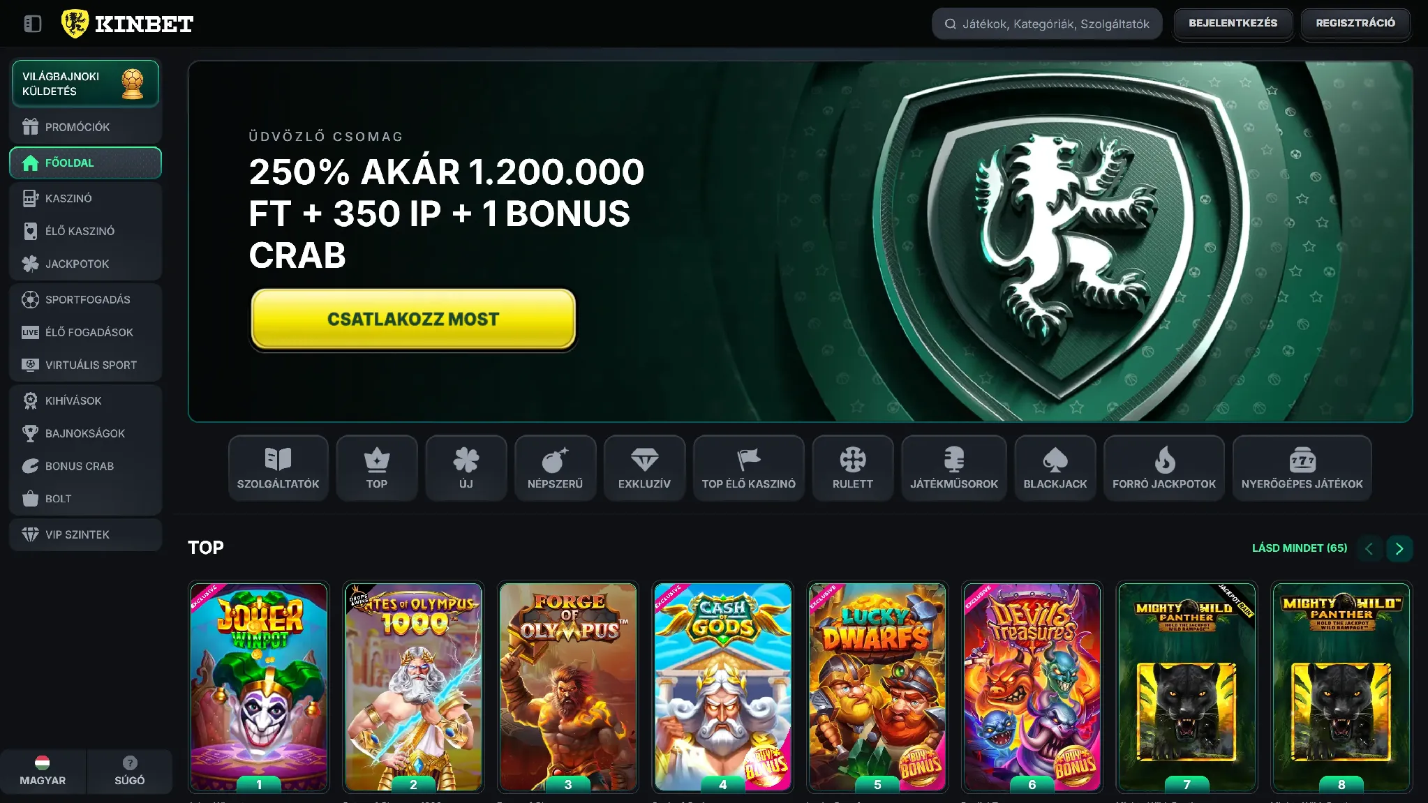 Kinbet Casino weboldal Kinbet Casino weboldal