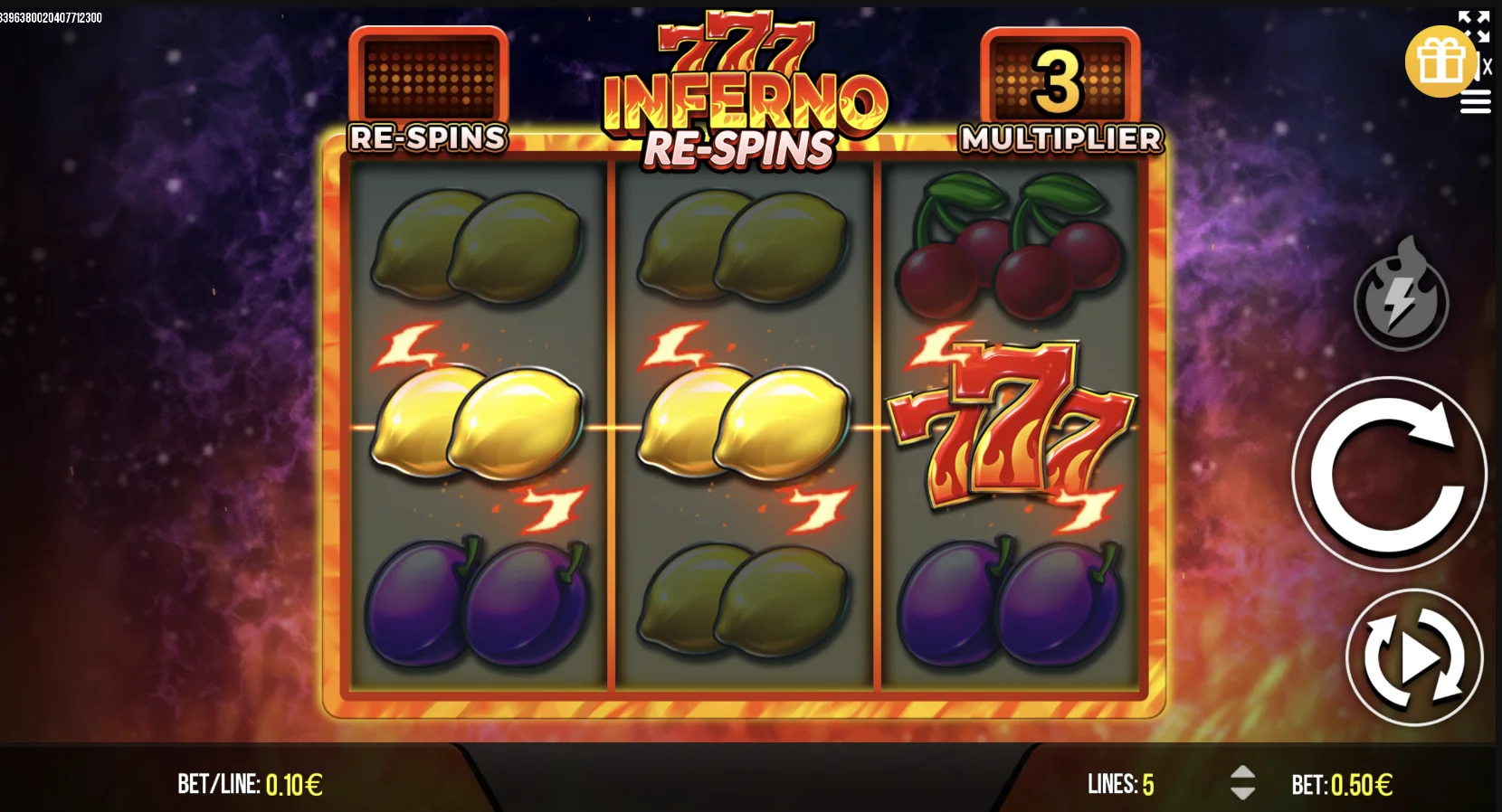 Inferno 777 Re-spins