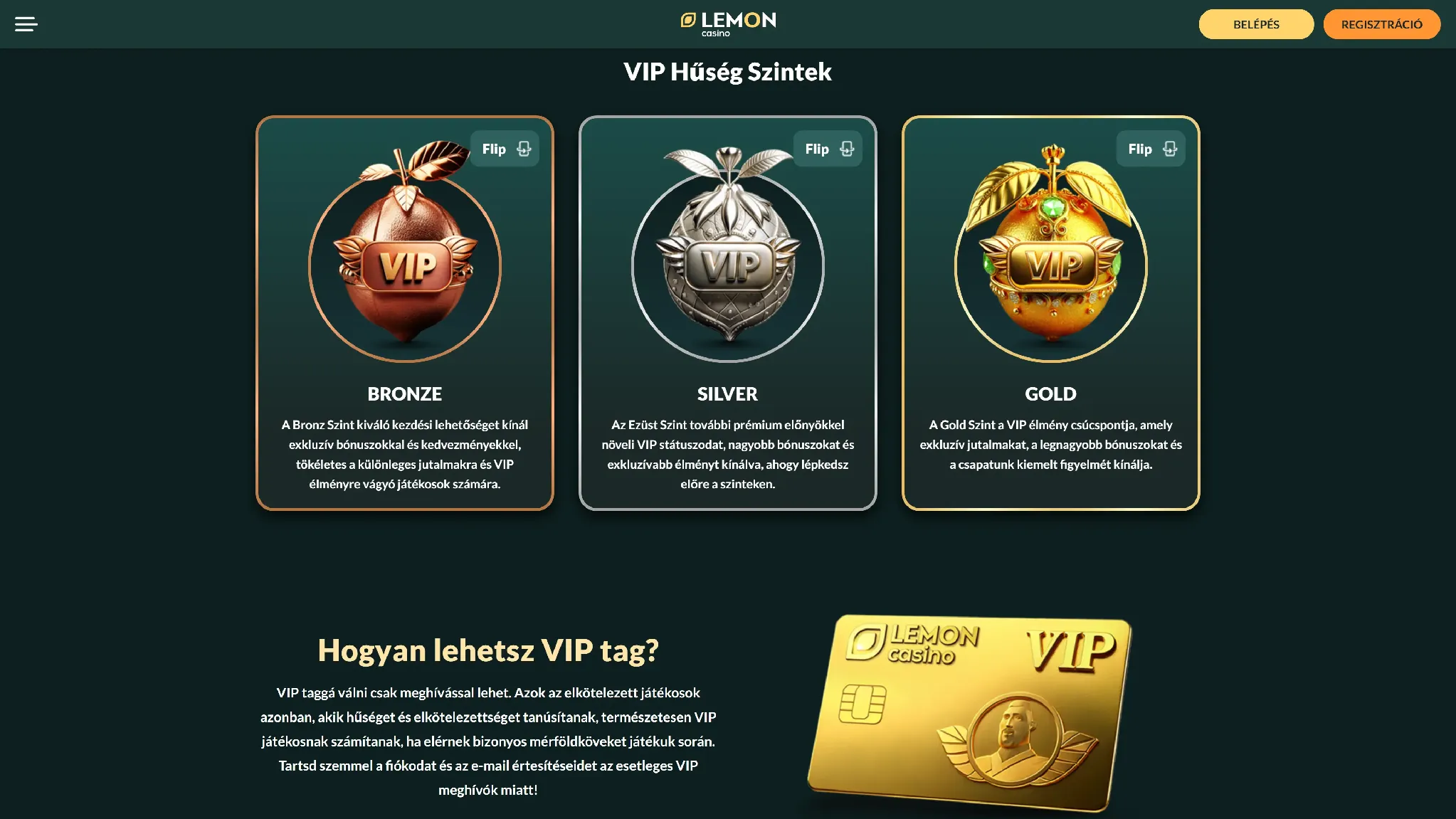 A Lemon Kaszinó VIP-hűségprogramja A Lemon Kaszinó VIP-hűségprogramja