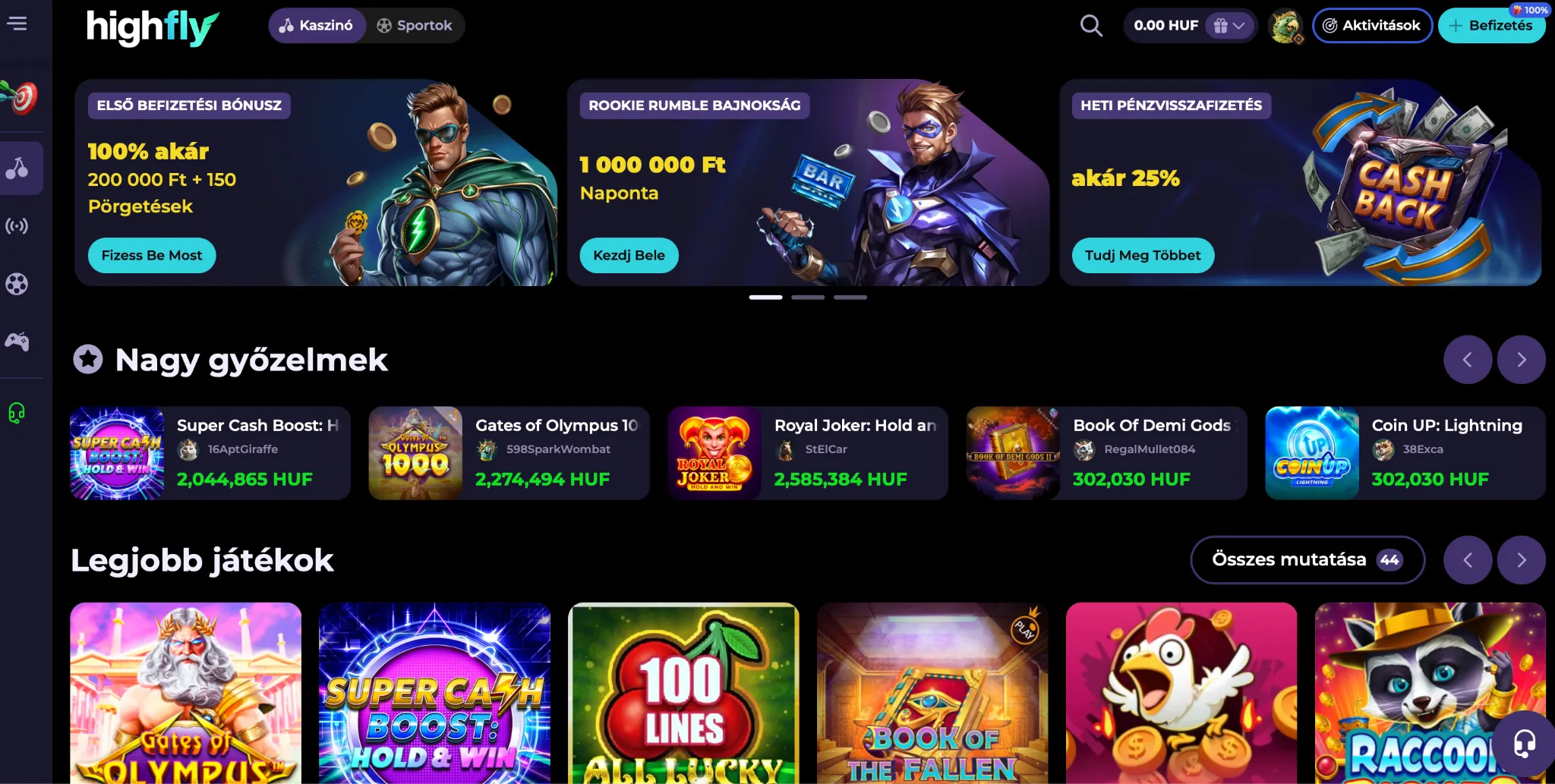 Highflybet Kaszinó Highflybet Kaszinó