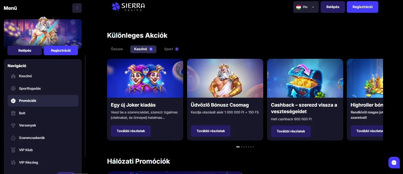 Bónusz ajánlatok Bónusz ajánlatok