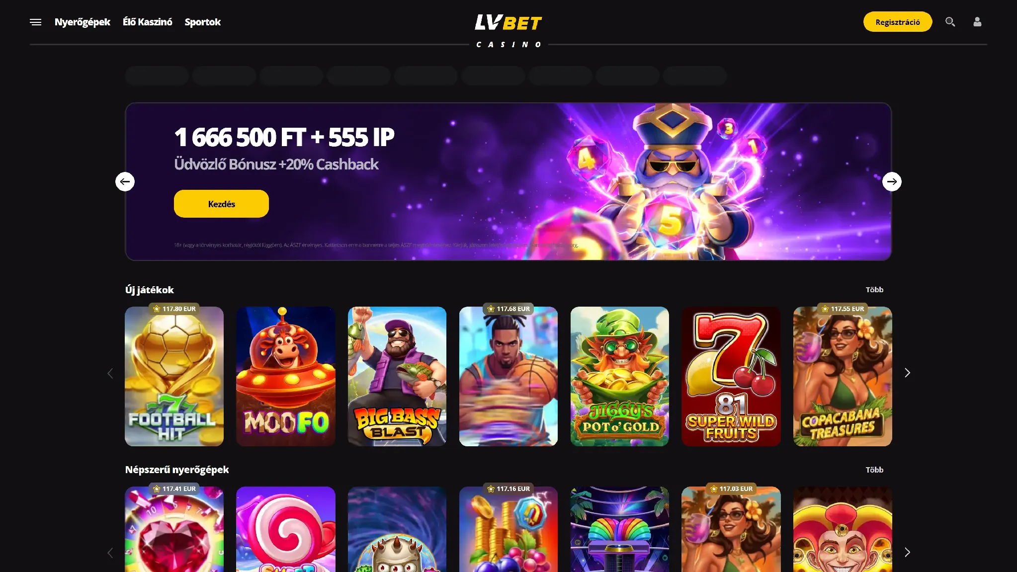 Az LVBet Kaszinó honlapja Az LVBet Kaszinó honlapja
