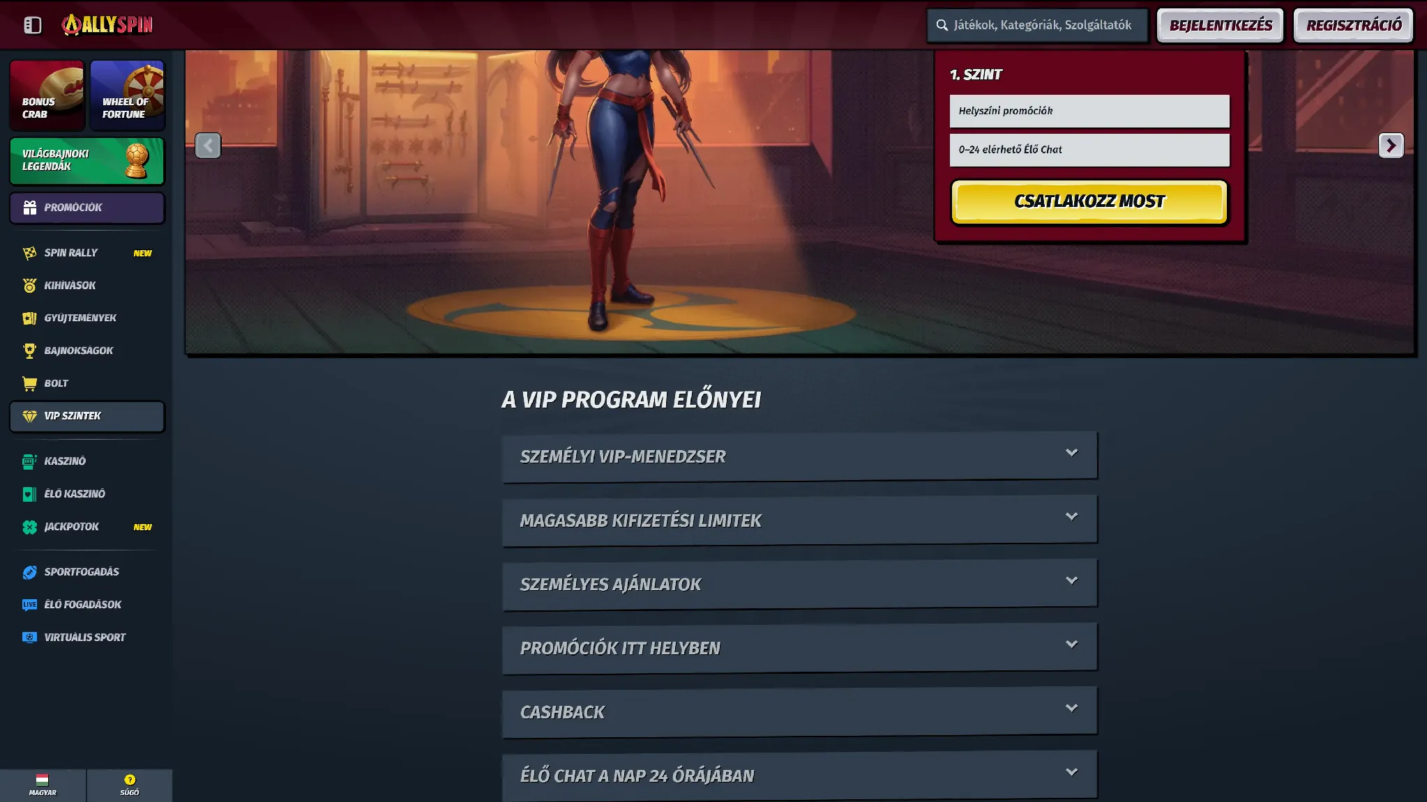 Az Allyspin VIP-programja Az Allyspin VIP-programja