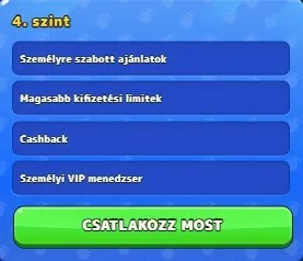 Pistolo VIP szintek Pistolo VIP szintek