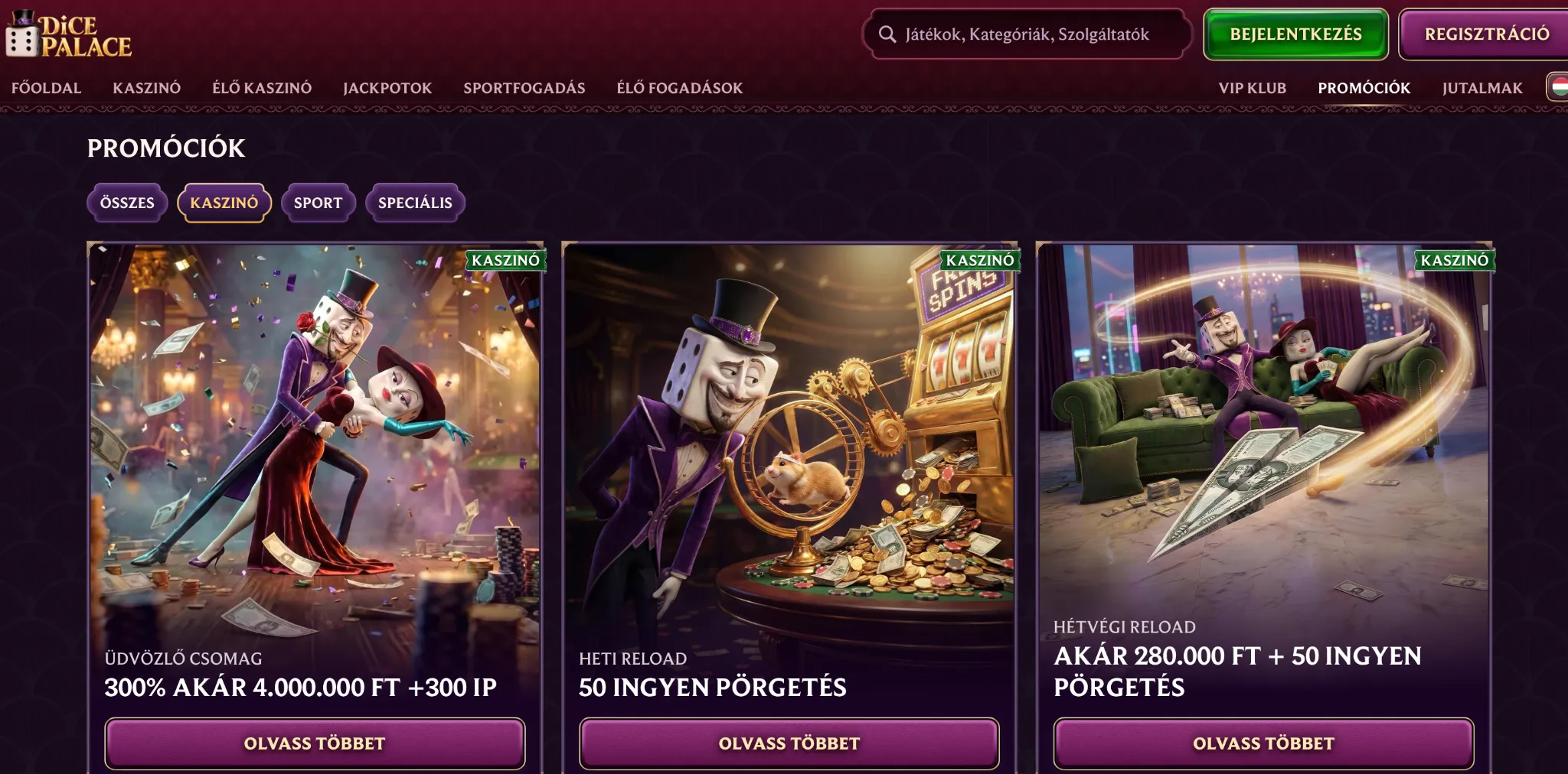 Bónuszok és Promóciók Bónuszok és Promóciók