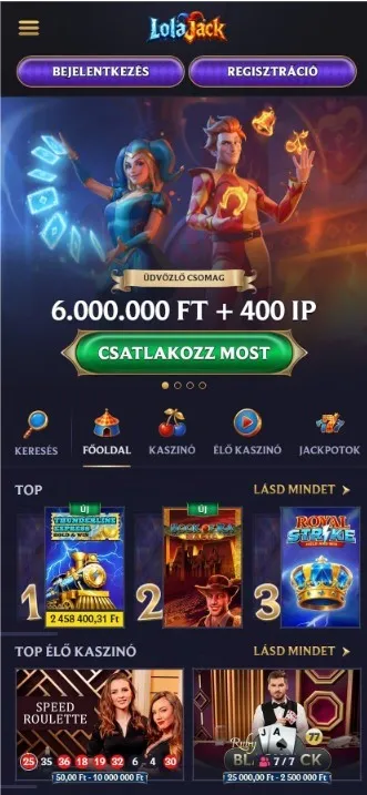 A LolaJack mobil v&aacute;ltozata &eacute;s app