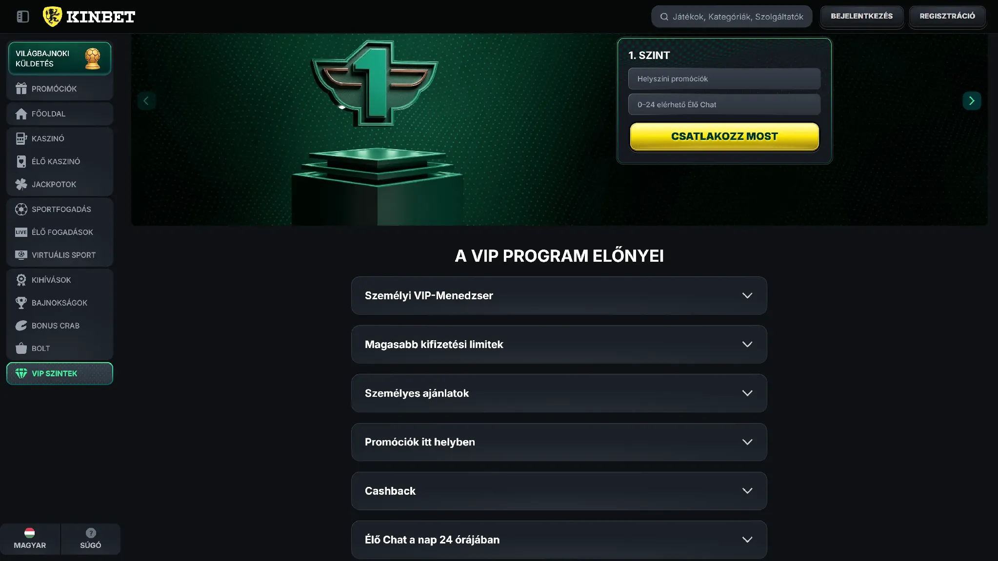 A Kinbet VIP-hűségprogramja A Kinbet VIP-hűségprogramja
