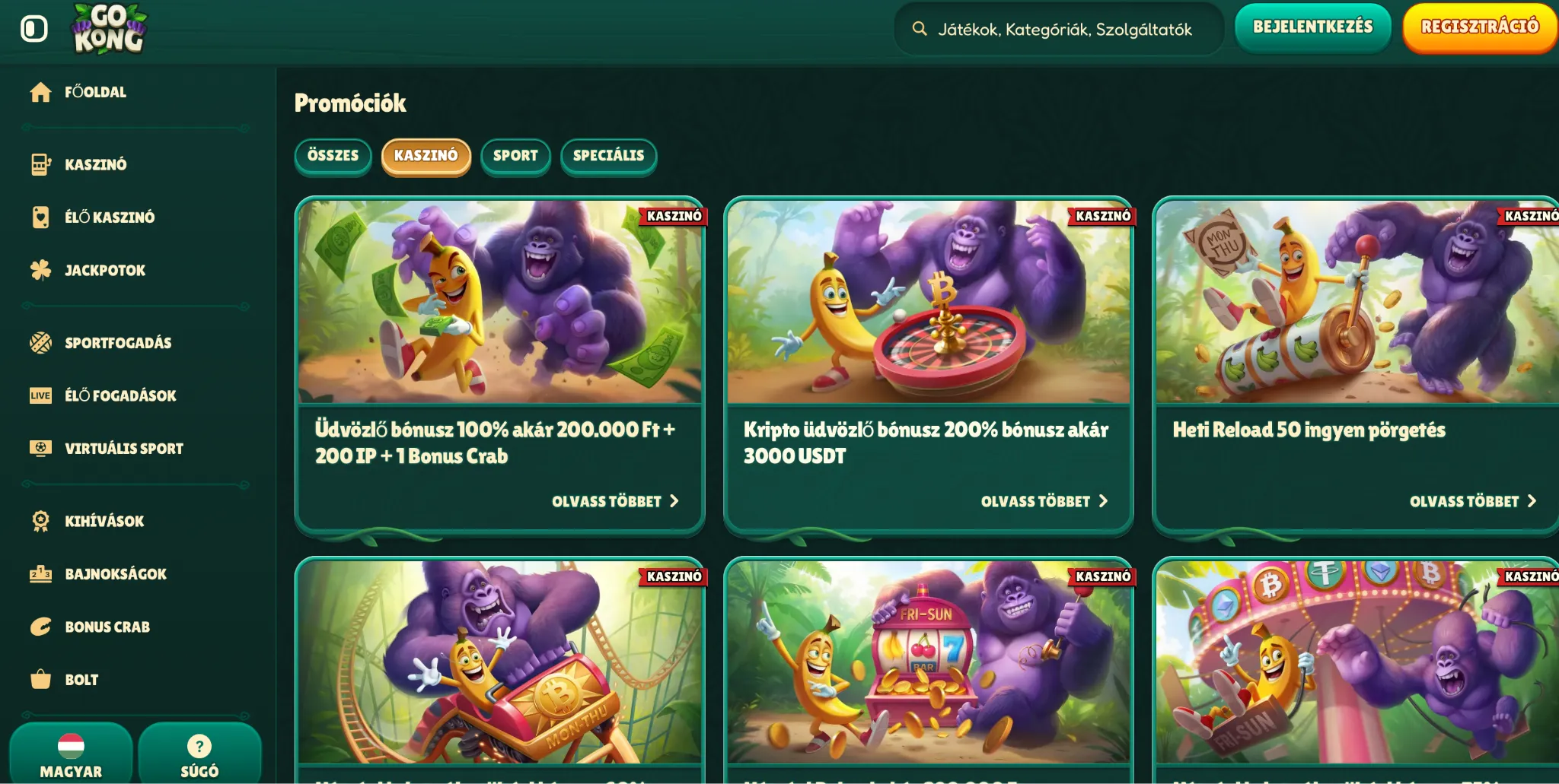Bónuszok és Promóciók Bónuszok és Promóciók