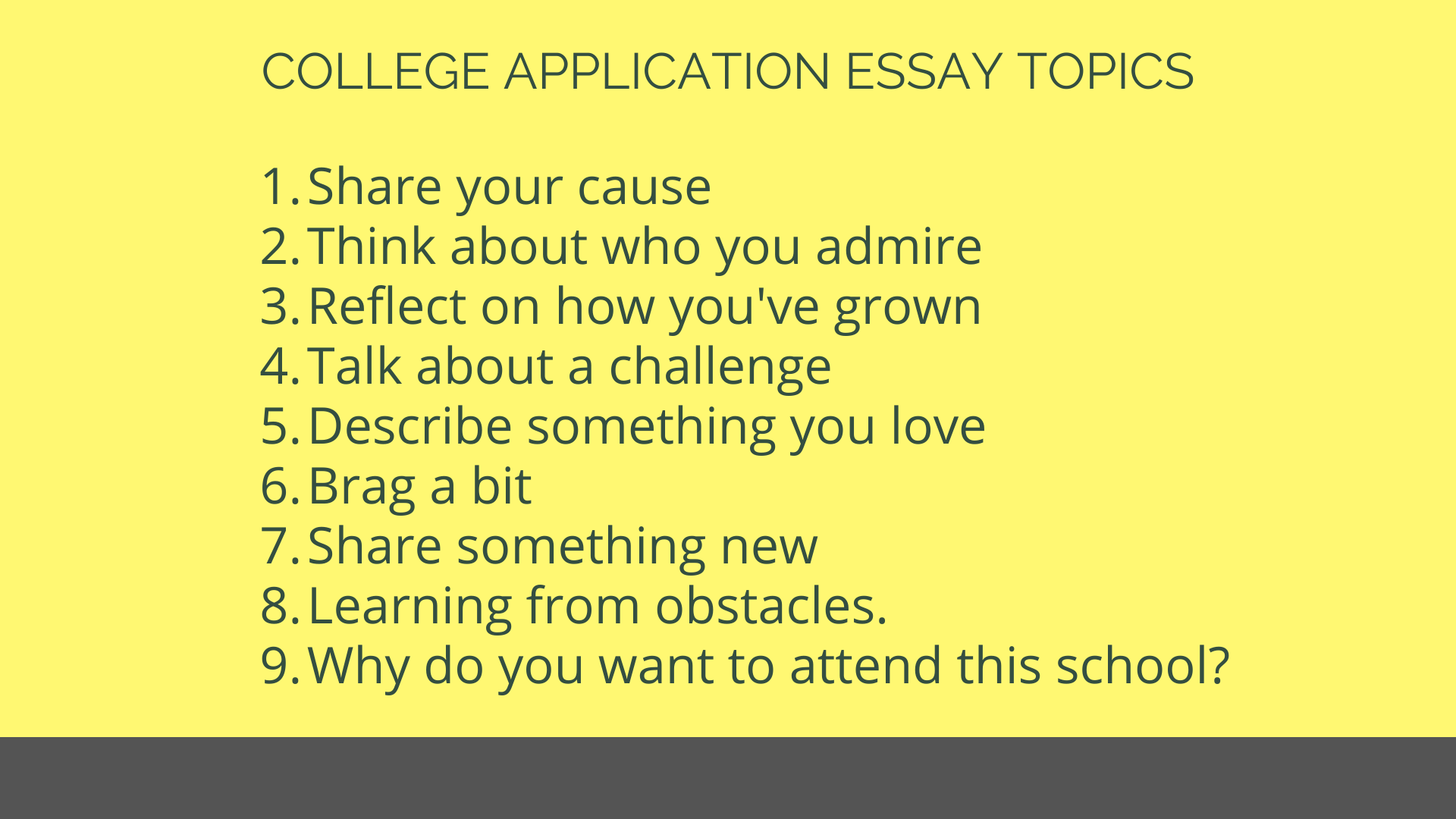 Brainstorm Essay Topics