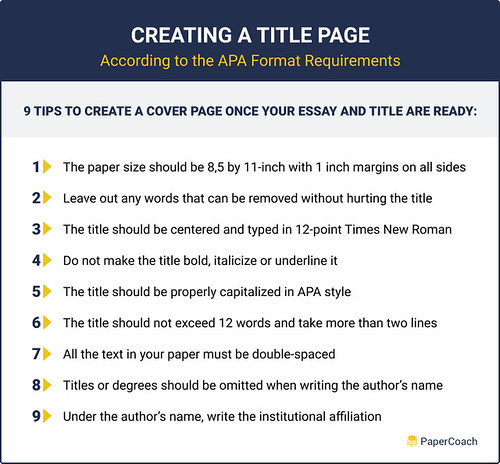 Creating a Title Page According to the APA Format Requirements