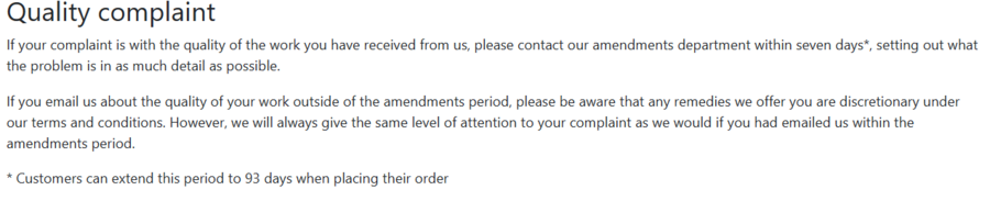 UKEssays guarantees