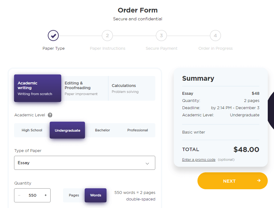 order form at paperhelp