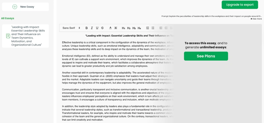 writeless ai paper quality