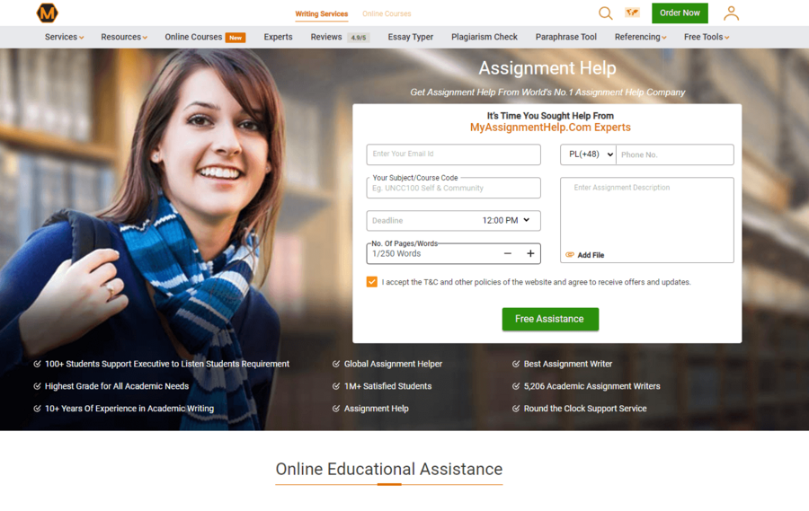 myassignmenthelp review