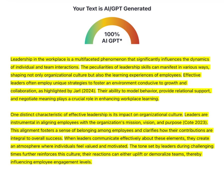 is the good ai detectable