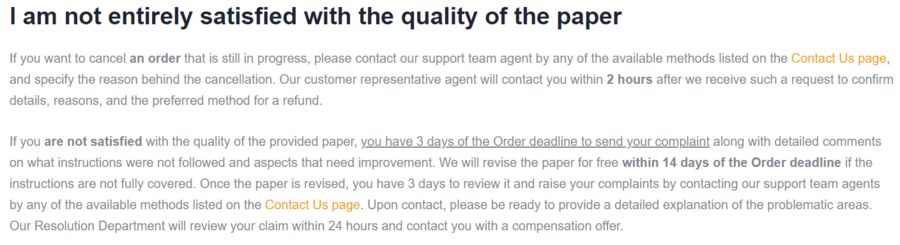 WiseEssays guarantees