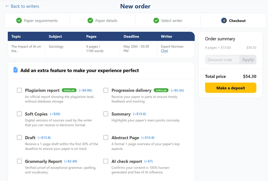 order process