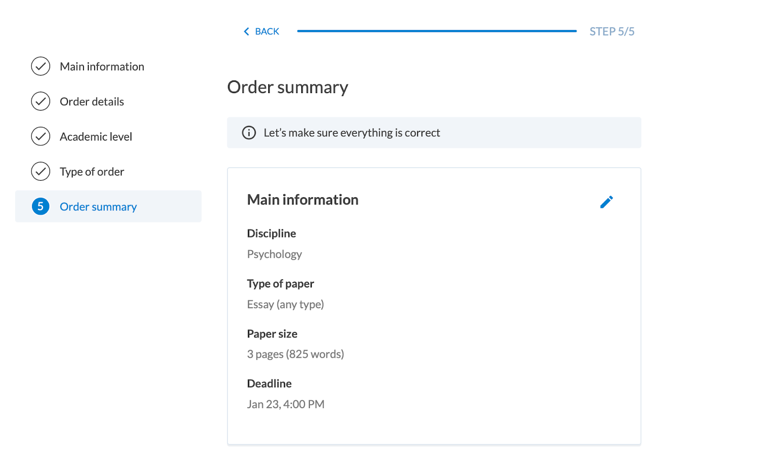 Essay Shark ordering process