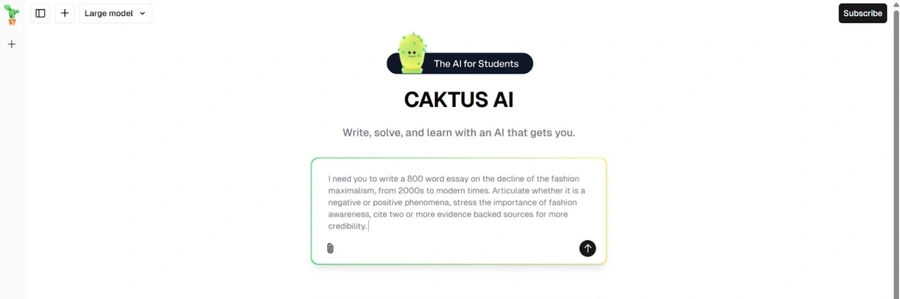 writing process caktus ai