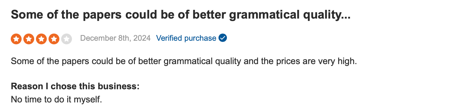 EssayWriter customer review