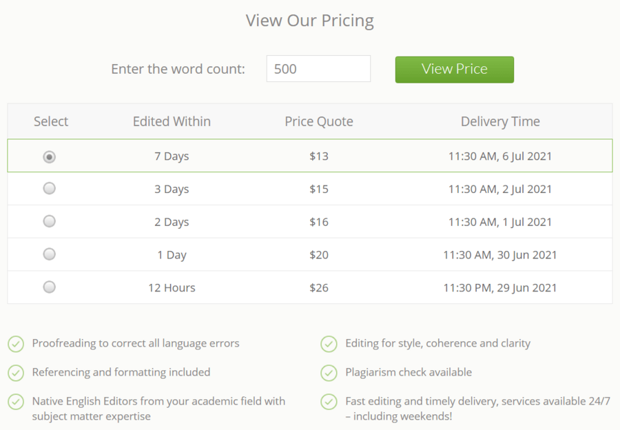 PaperTrue order form