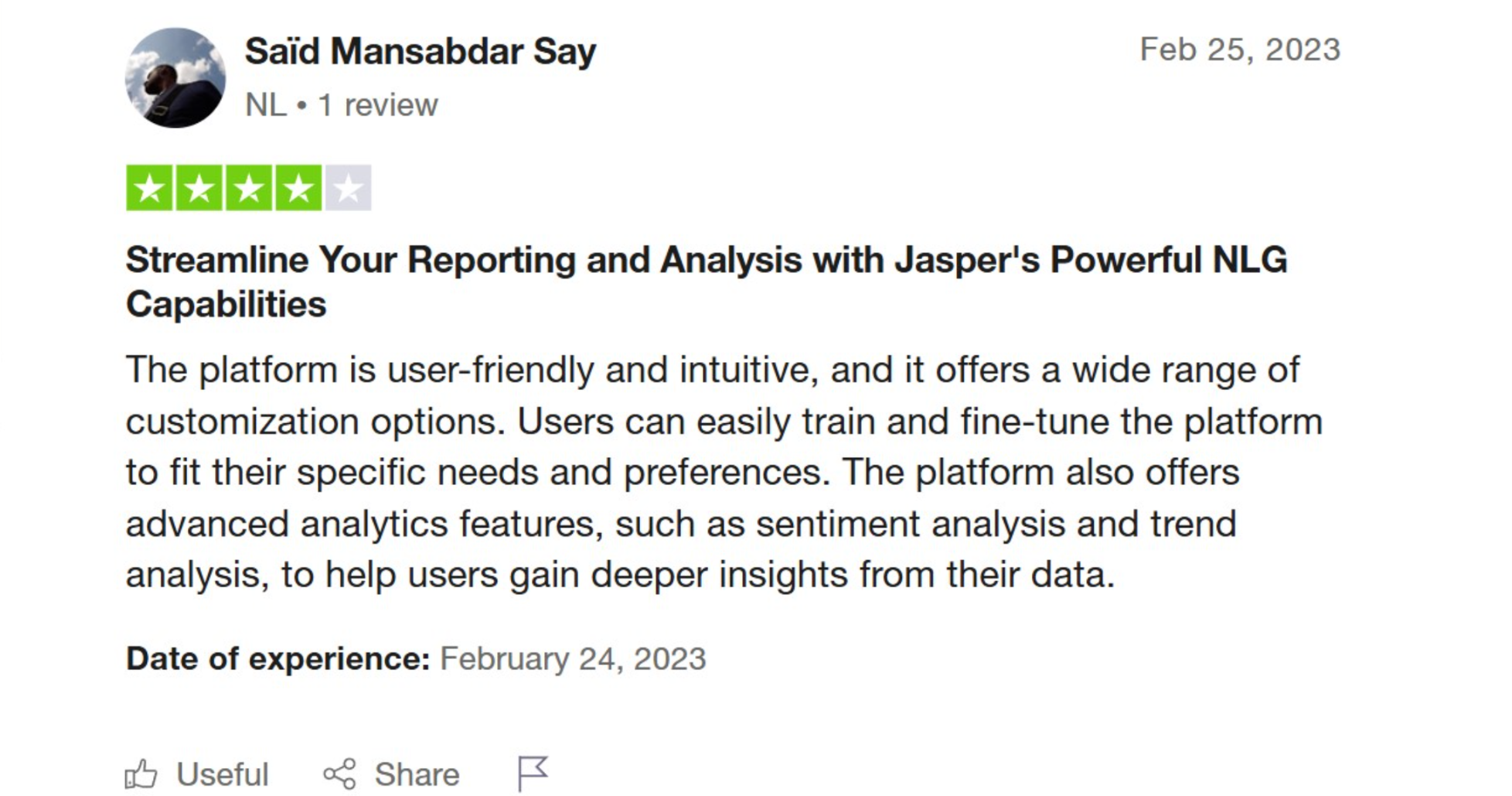 jasper ai online reputation