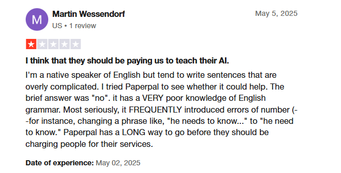 paperpal customer review
