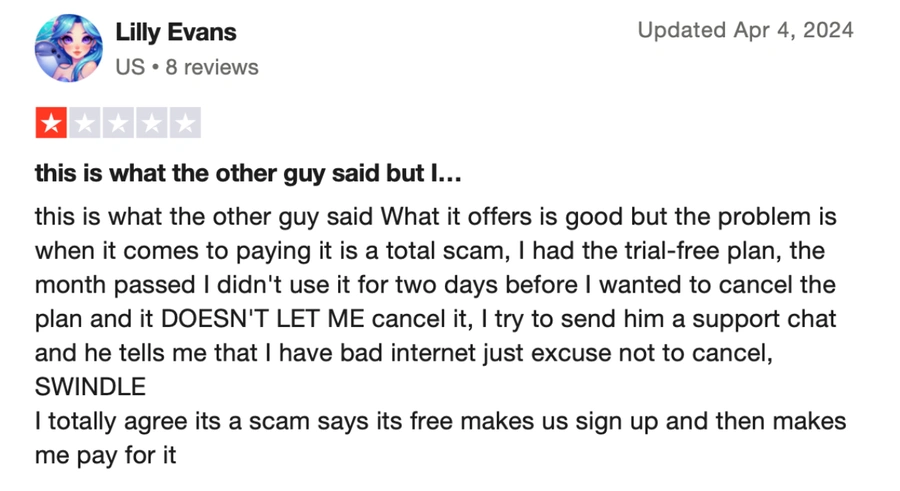 charley ai online reputation