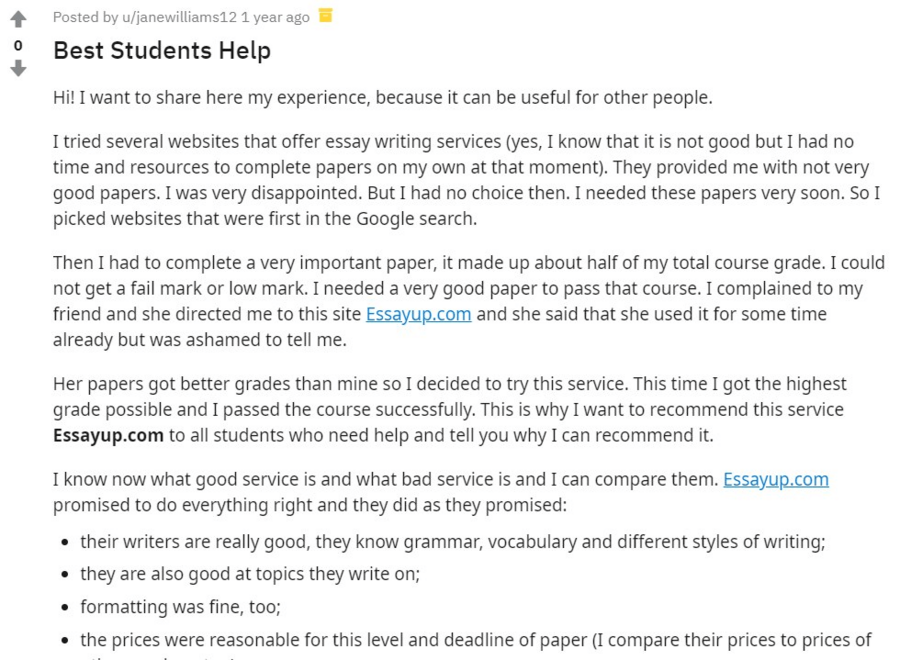 Essayup review