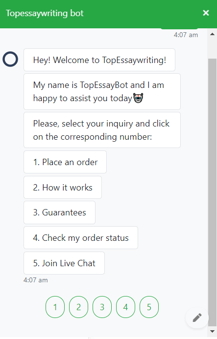 TopEssayWriting customer support