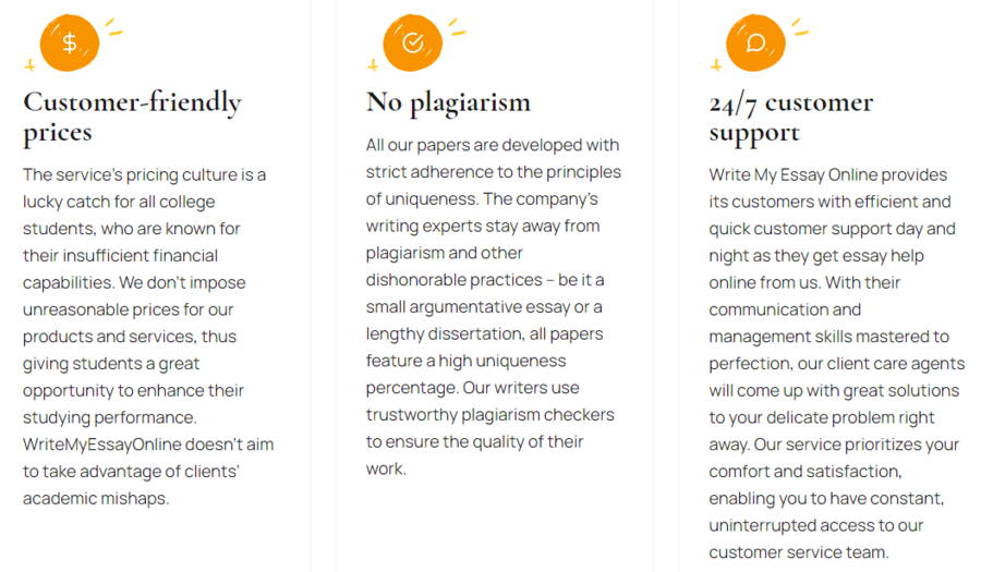 Writemyessayonline guarantees