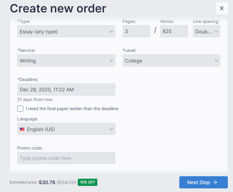 essayservice order form