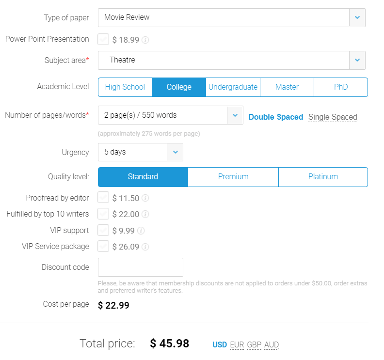 Superiorpapers order form